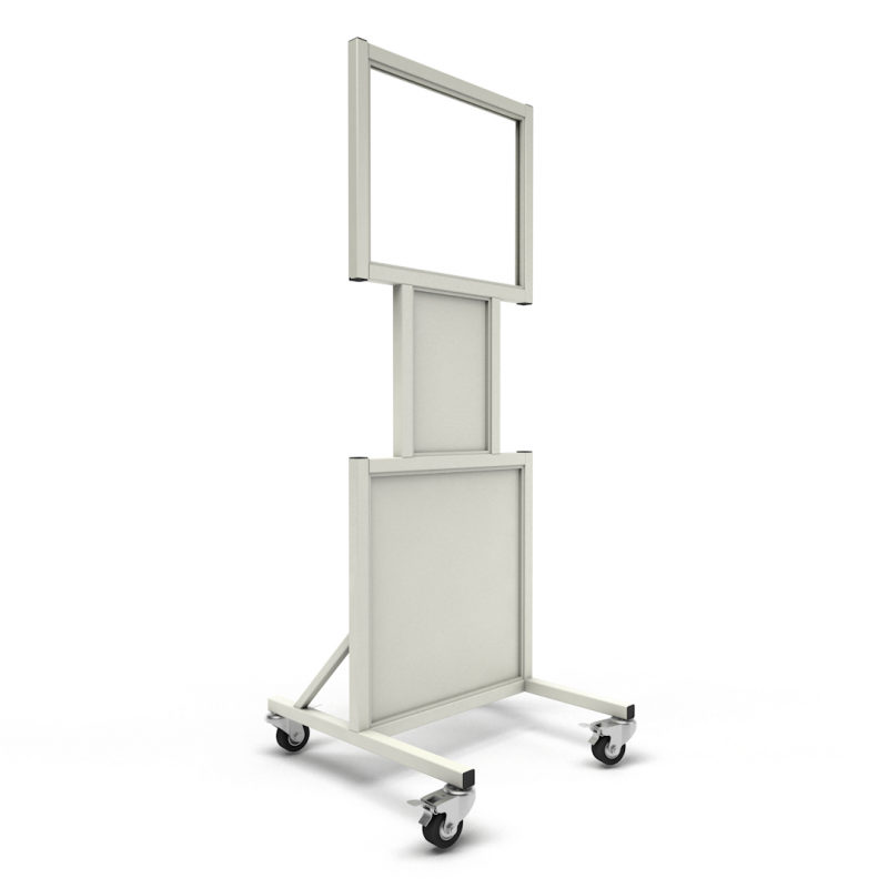 Mobile Leaded Barrier with 24”W x 20”H Window | 56-628