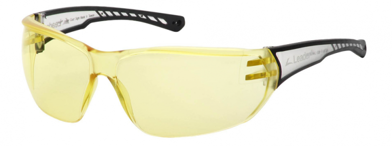 Court Sight Plano Eyeguard With Yellow AF Lens, Clear/Black