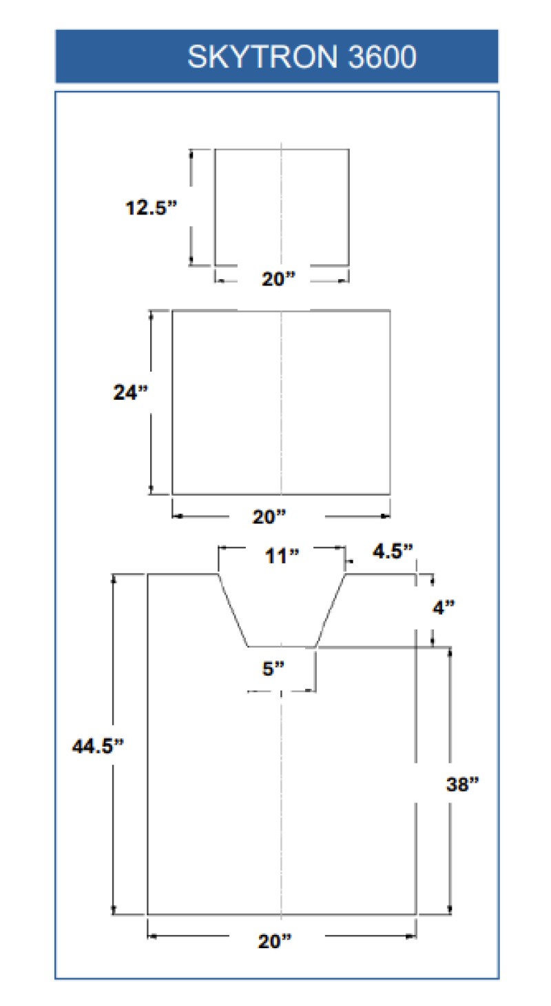 SKYTRON 3600 (3 Piece Table Pad Set)