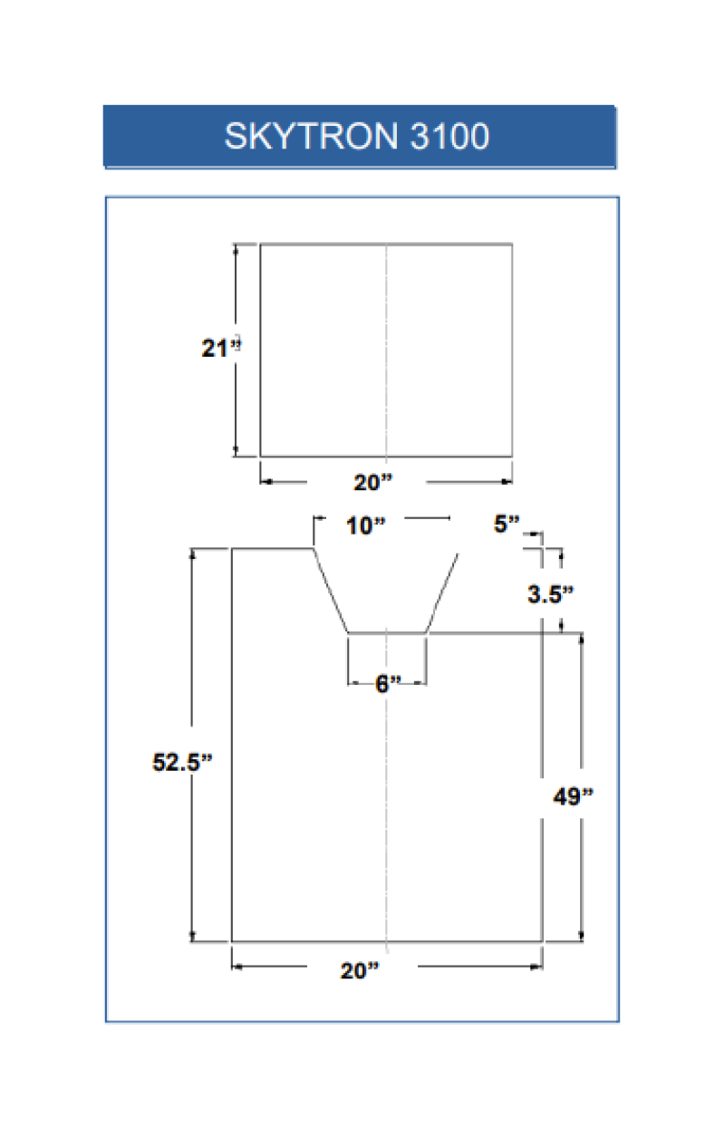 SKYTRON 3100 (2-Piece Table Pad Set)
