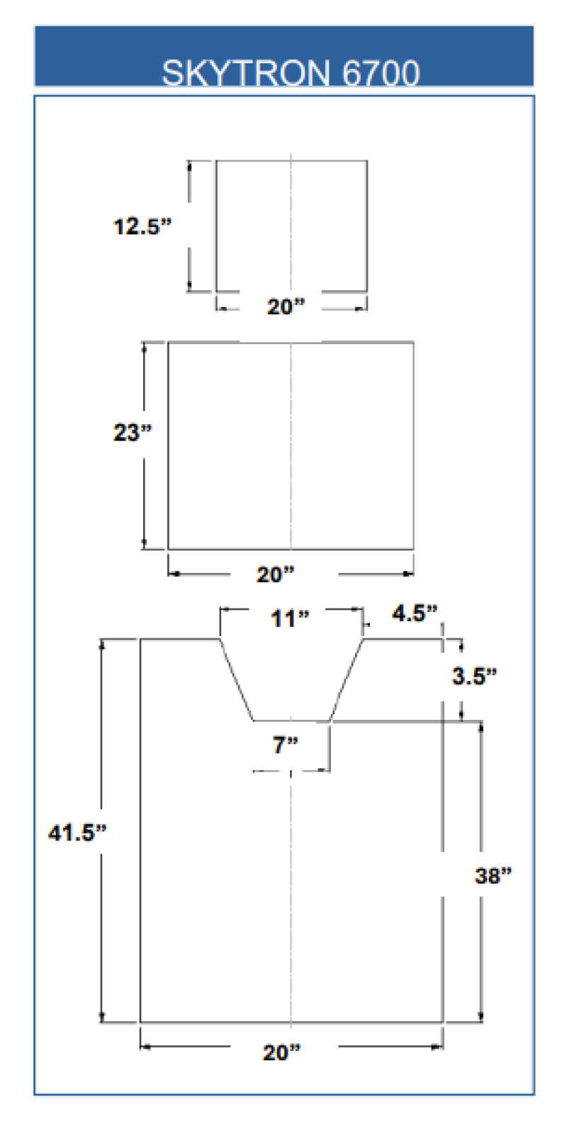 SKYTRON 6700 (3 Piece Table Pad Set) 