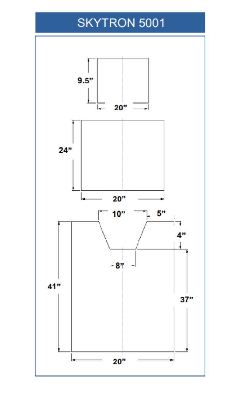 SKYTRON 5001 (3 Piece Table Pad Set)