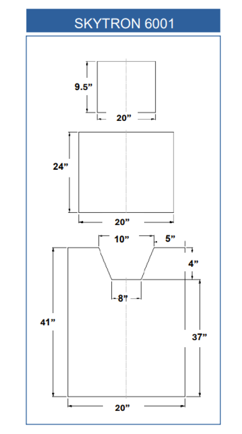 SKYTRON 6001 (3 Piece Table Pad Set)