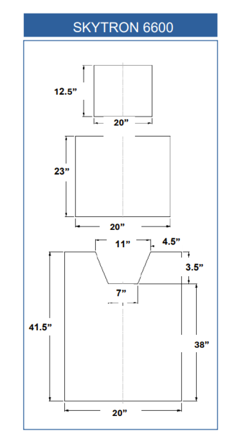 SKYTRON 6600 (3 Piece Table Pad Set)