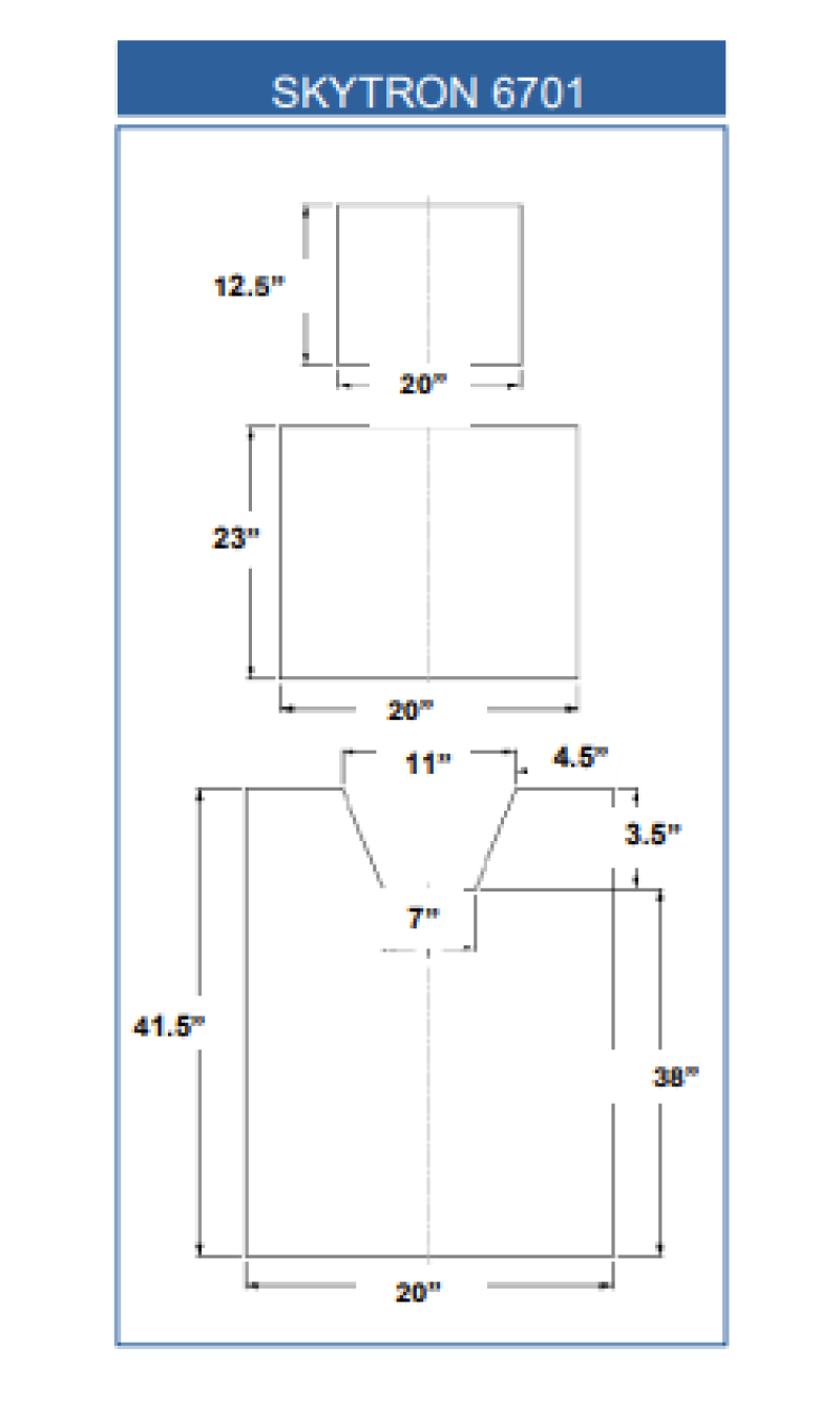 SKYTRON 6701 (3 Piece Table Pad Set)