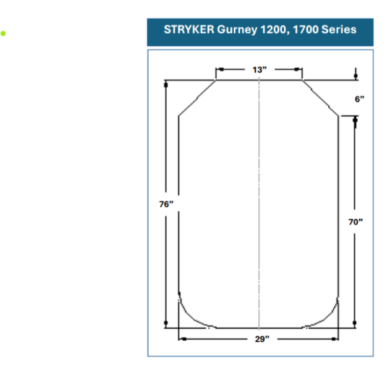 STRYKER GURNEY Series 1210, 1211, 1710, 1711 Series (1 Piece)