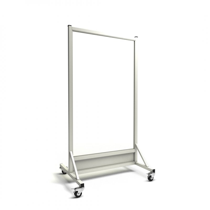 Mobile Leaded Barrier with 30”W x 60”H Window | 56-604