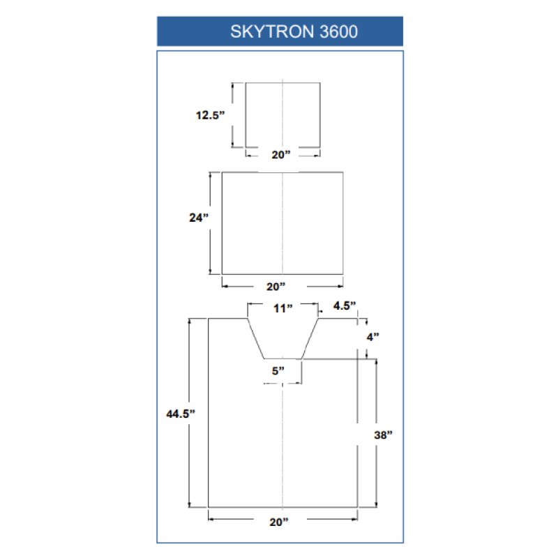 SKYTRON 3600 (3 Piece Table Pad Set)