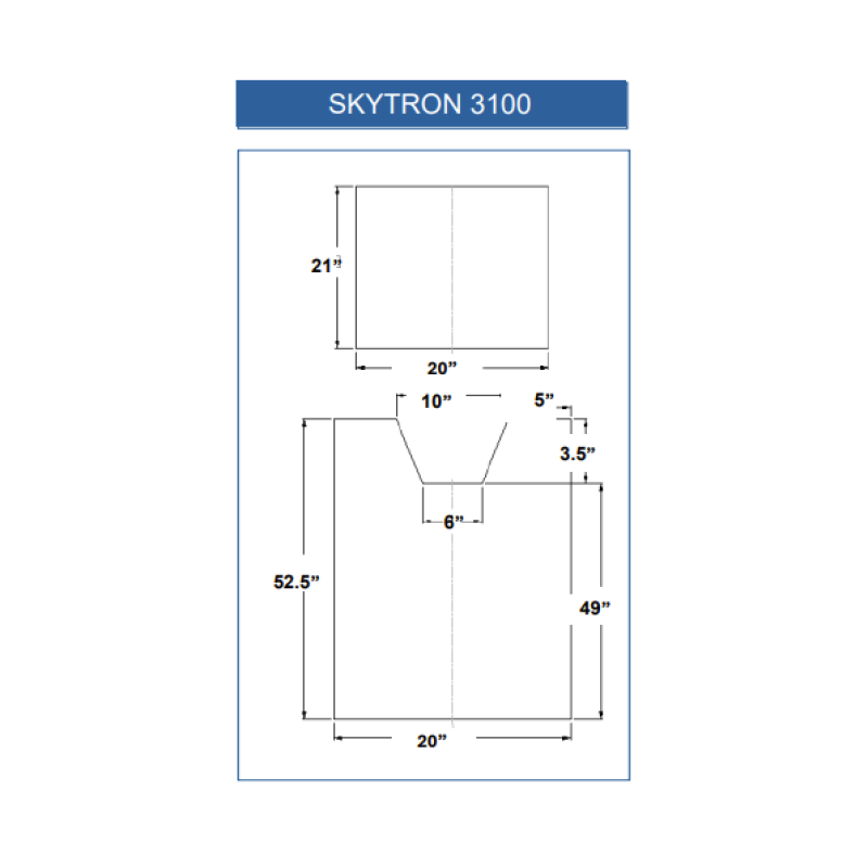 SKYTRON 3100 (2-Piece Table Pad Set)