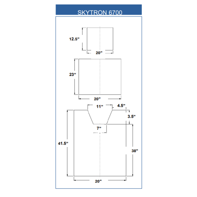 SKYTRON 6700 (3 Piece Table Pad Set) 