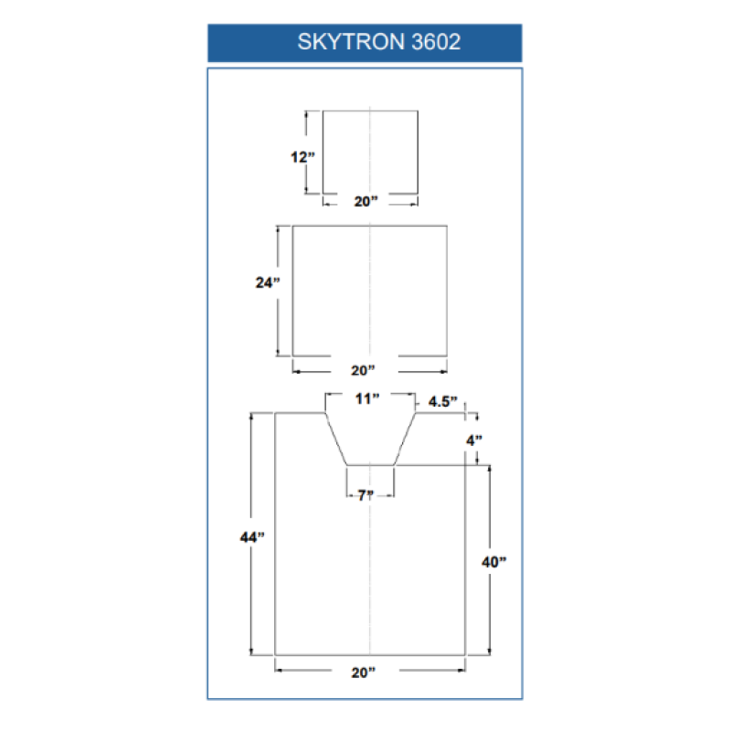 SKYTRON 3602 (3 Piece Table Pad Set)