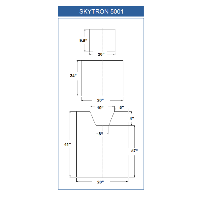 SKYTRON 5001 (3 Piece Table Pad Set)