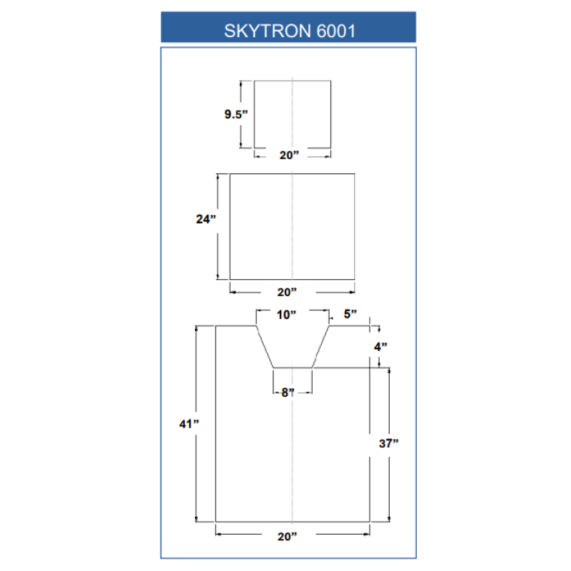 SKYTRON 6001 (3 Piece Table Pad Set)