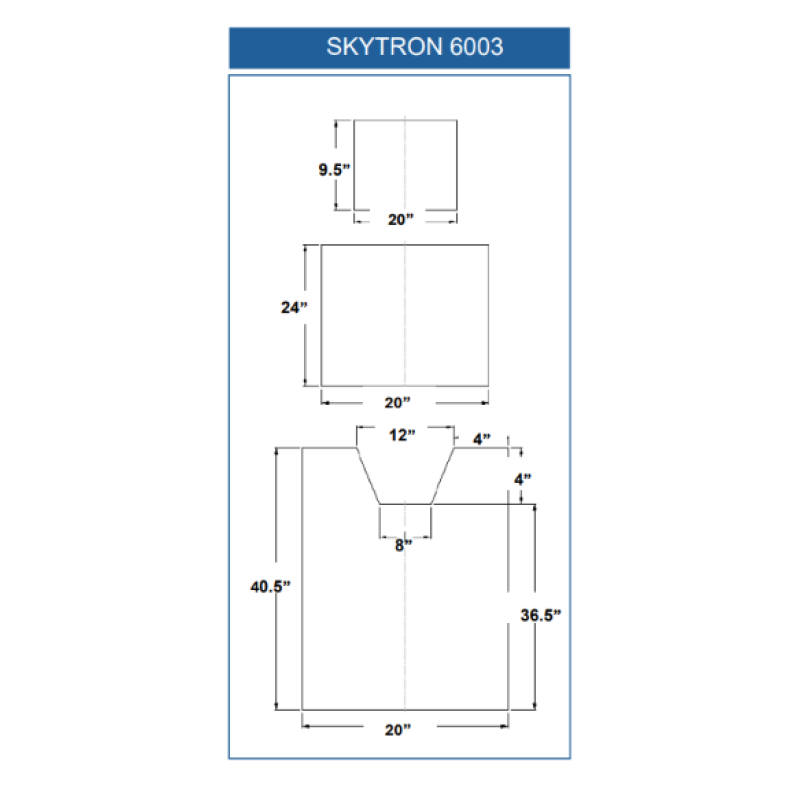 SKYTRON 6003 (3 Piece Table Pad Set)