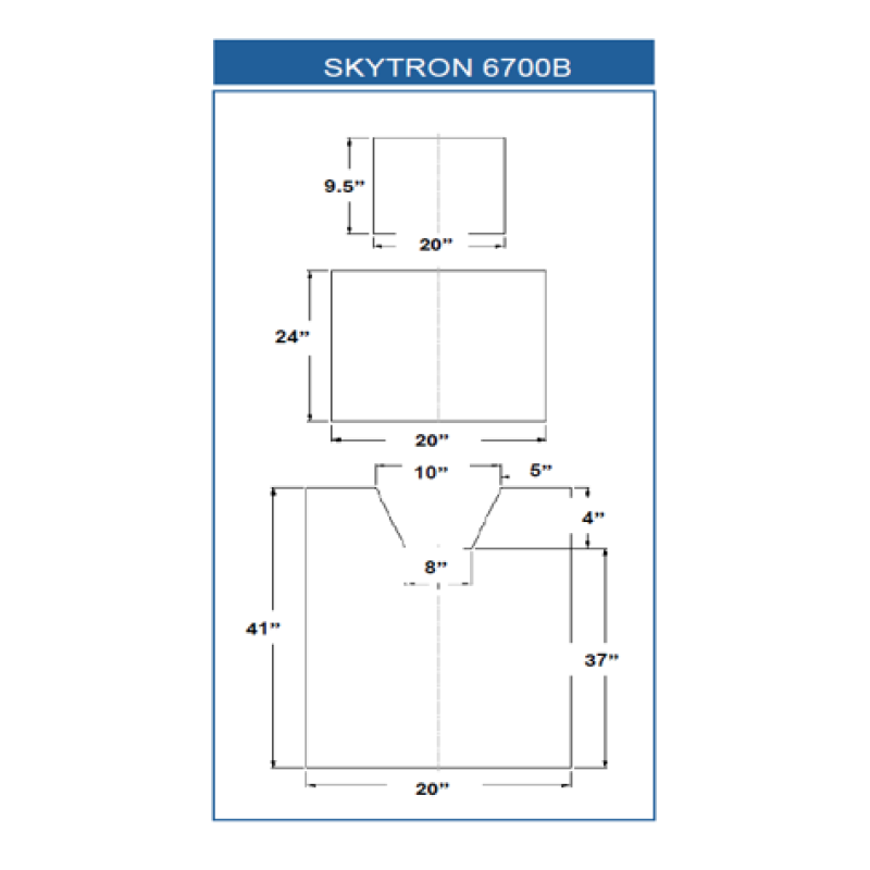 SKYTRON 6700B (3 Piece Table Pad Set) 
