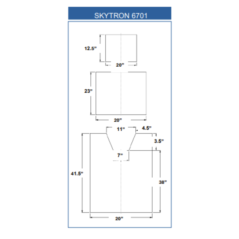 SKYTRON 6701 (3 Piece Table Pad Set)