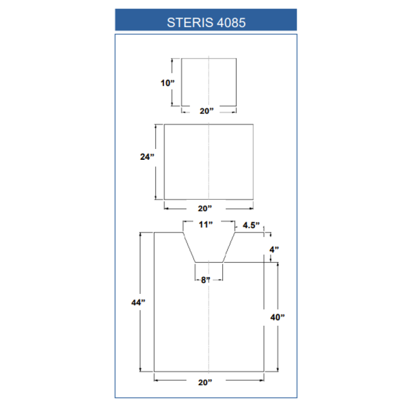 STERIS 4085 (3 Piece Table Pad Set)