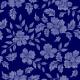 1277 - Blue Floral Houndstooth