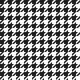 #4882 – Houndstooth Black and White