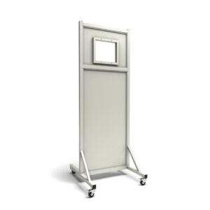 Mobile Leaded Barrier with 10”W x 12”H Window | 56-620 - 56-626-0