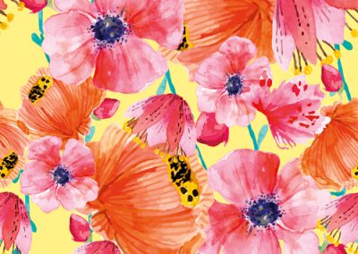 Fabrics - Fashion Patterns - 1202 In Bloom Yellow