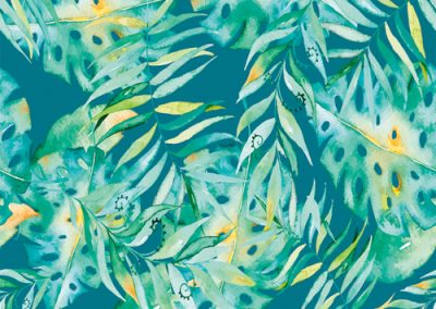 Fabrics - Fashion Patterns - 1204 Leaf it to Me Teal