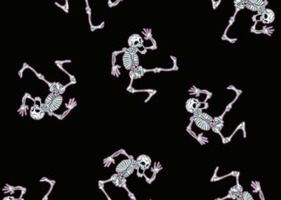 Fabrics - Fashion Patterns - 1250 Dancing Skeletons