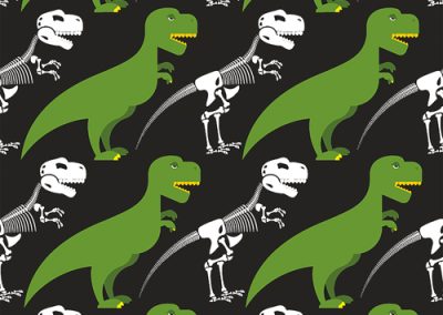 Fabrics - Fashion Patterns - 1252 Dino Skeletons