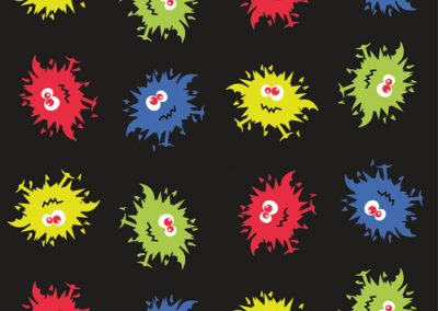 Fabrics - Fashion Patterns - 1253 Fuzzy Monsters