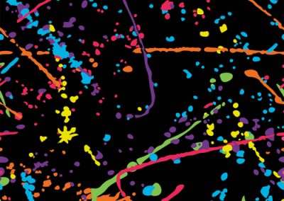 Fabrics - Fashion Patterns - 1261 Black Splatter