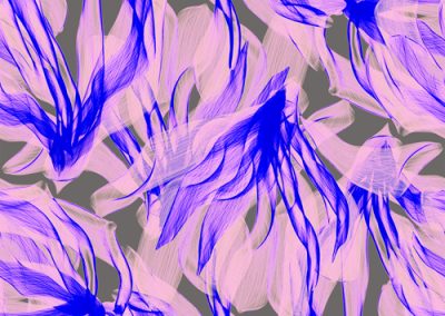 Fabrics - Fashion Patterns - 1279 Xray Magnolia Petals