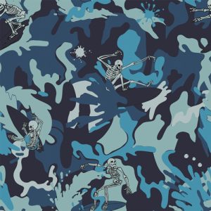Fabrics - Fashion Patterns - 1281 Surf's Up Blue Camo