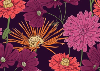 Fabrics - Fashion Patterns - 4918 Fall Flowers