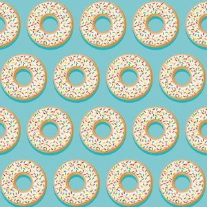 Fabrics - Fashion Patterns - 4928 Blue Donut