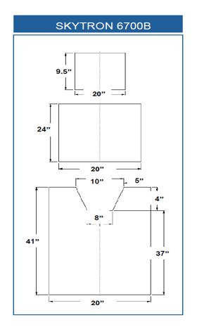 SKYTRON 6700B (3 Piece Table Pad Set) -0
