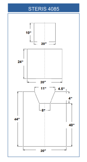 STERIS 4085 (3 Piece Table Pad Set)-0