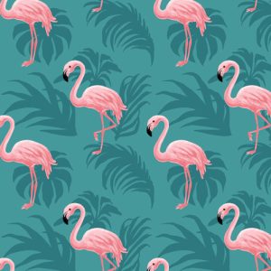 Fabrics - Fashion Patterns - 1304 Tropical Flamingo
