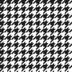 #4882 – Houndstooth Black and White