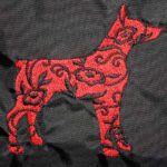 Red Floral Dog +$57.00